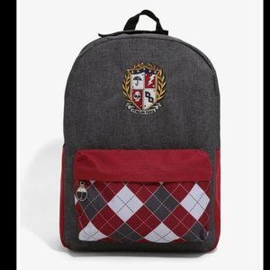 The Umbrella Academy School Crest Plaid Uniform Design 16" Backpack New